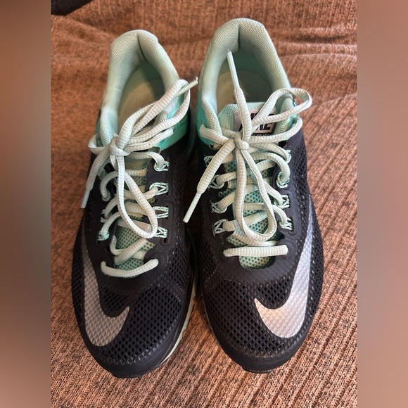 Nike Air Max Running Shoes Black Mint Green Reflective Swoosh Women’s 36.5 - Picture 7 of 8